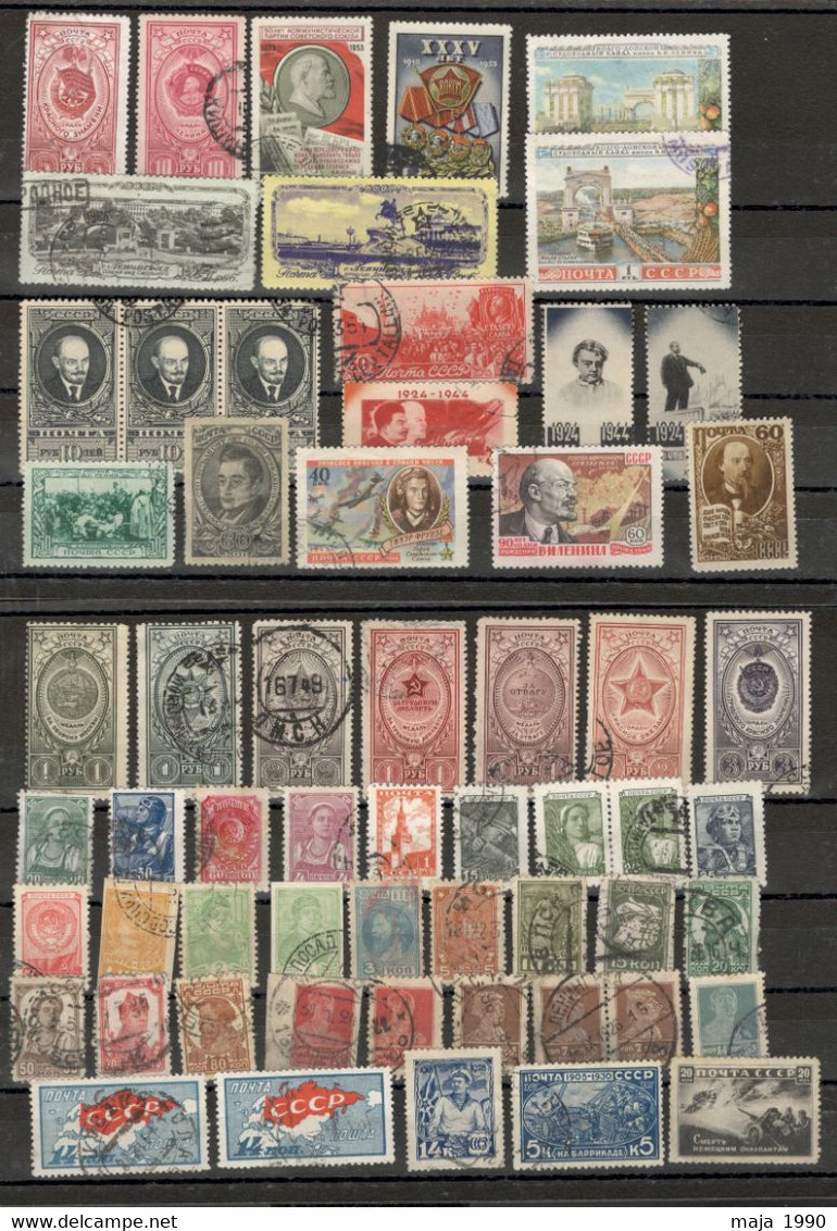RUSSIA - NICE LOT OF 58 STAMPS   (2) - Collezioni