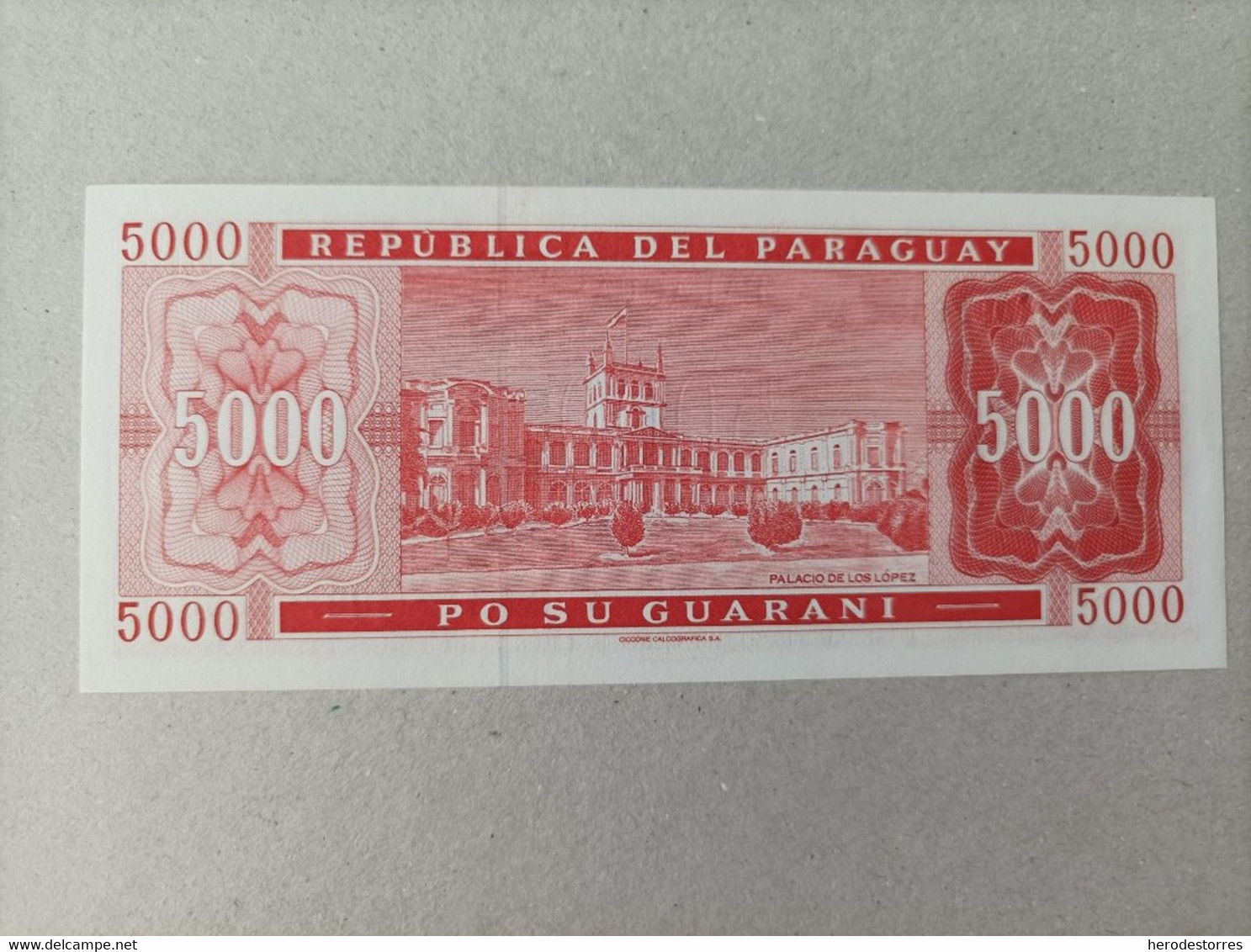 Billete De Paraguay De 5000 Guaranies, Año 2000, UNC - Paraguay