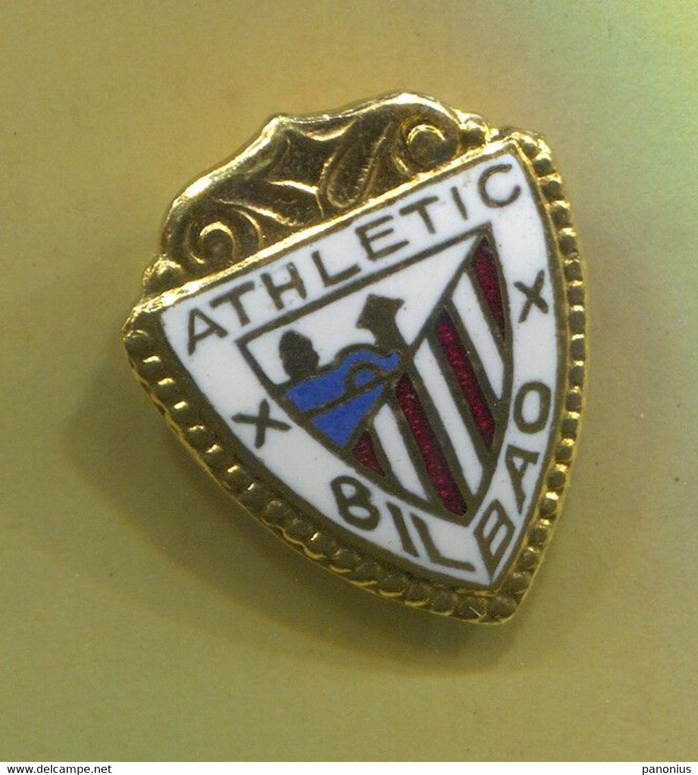 Football / Soccer / Futbol / Calcio - ATHLETIC BILBAO Spain, Old Pin Badge Button Hole, Enamel - Football