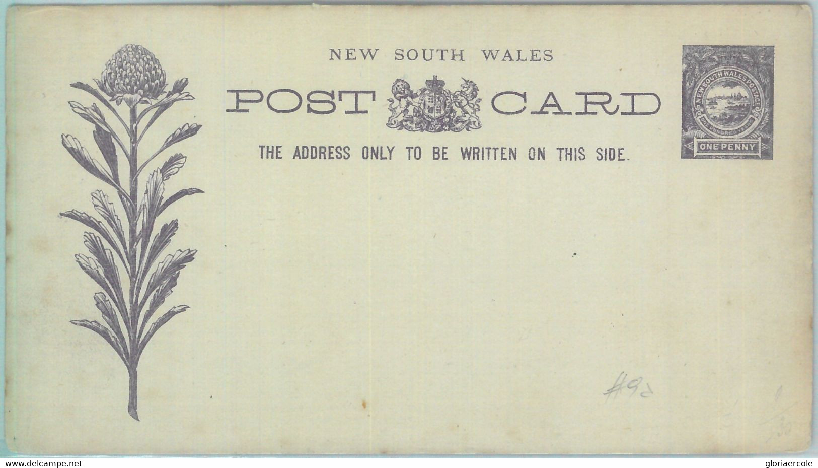 89164 - AUSTRALIA:  SOUTH WALES - Postal History -  STATIONERY CARD  H & G # 9a - Otros & Sin Clasificación