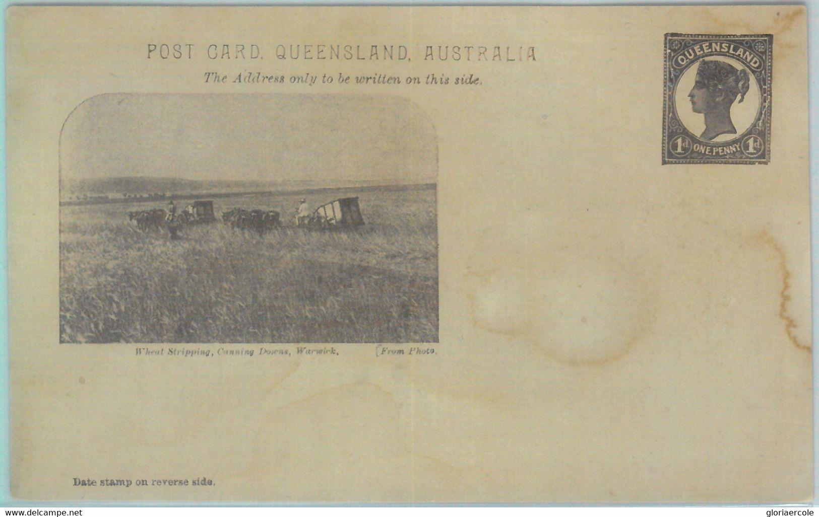 89165 - AUSTRALIA Queensland - POSTAL HISTORY - STATIONERY CARD 1898 Agricolture - Andere & Zonder Classificatie