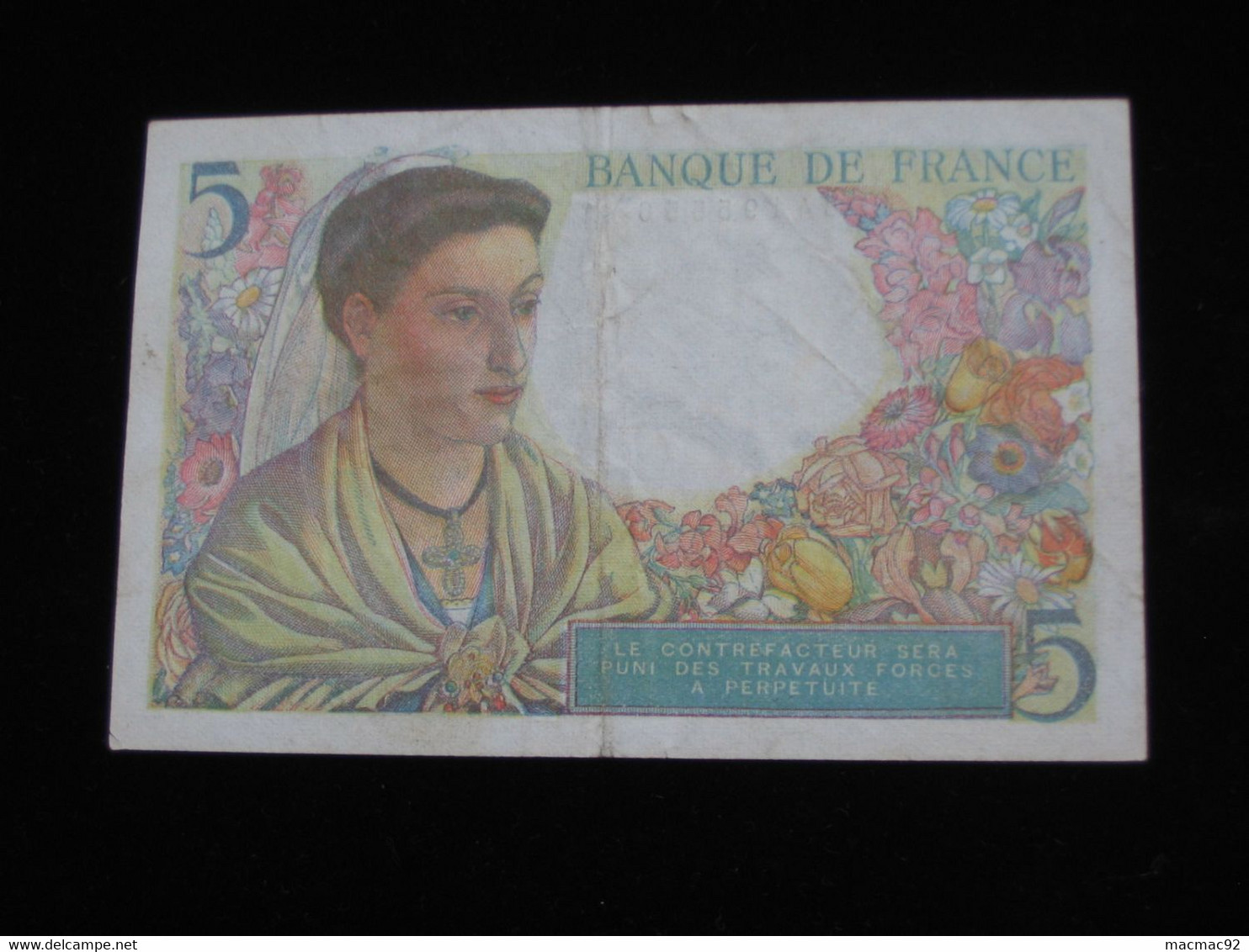 5 Francs BERGER  30=10=1947   **** EN ACHAT IMMÉDIAT  **** - 5 F 1943-1947 ''Berger''