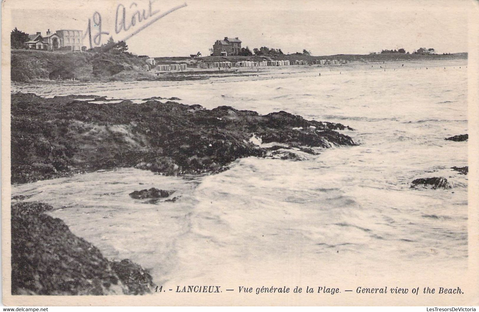 CPA - 22 - LANCIEUX - Vue Générale De La Plage - Rocher - Mer - - Lancieux