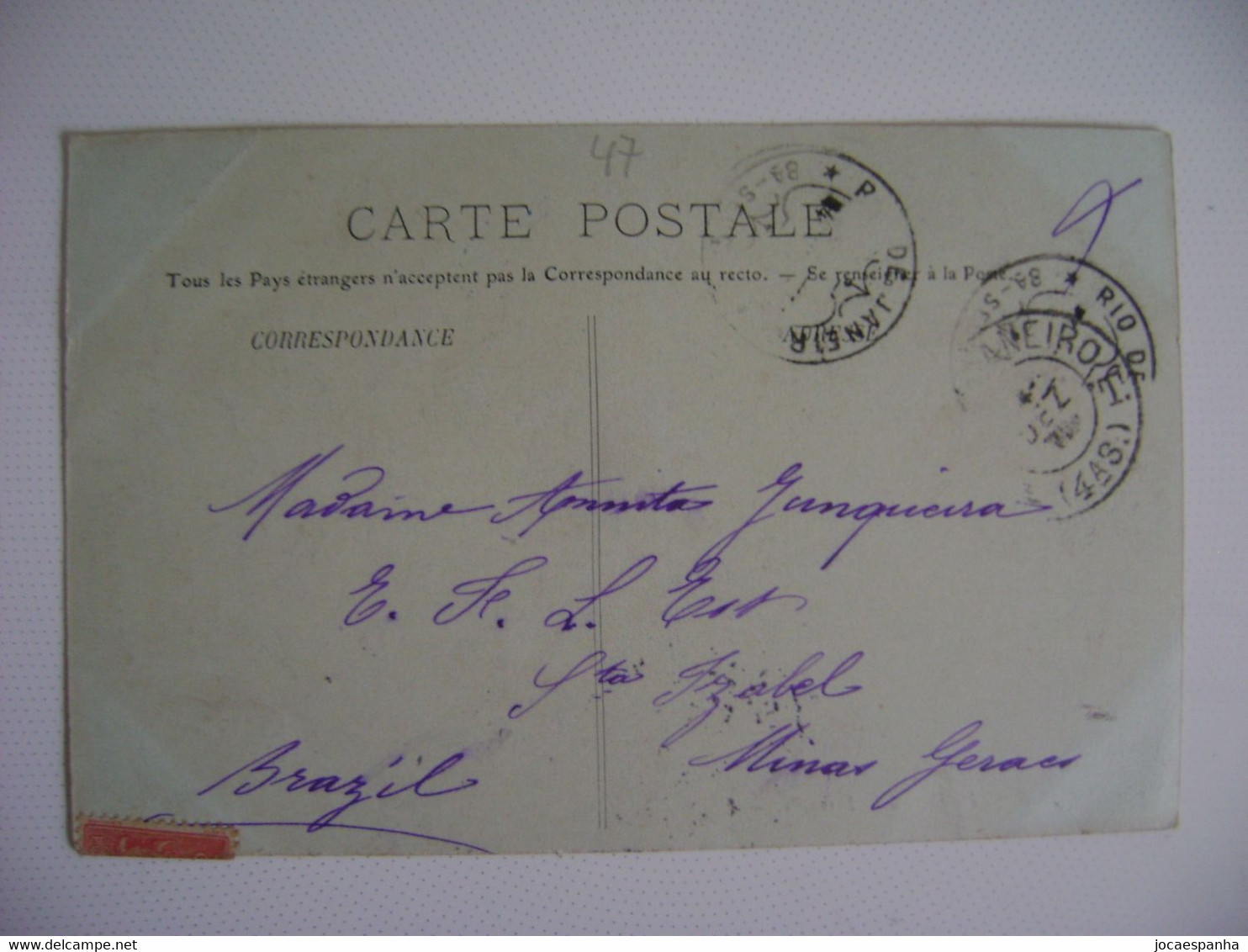 FRANCE - POST CARD PARIS - LA FEIRE A LA FERRAILLE SENT TO BRAZIL IN 1905 IN THE STATE - Kermissen