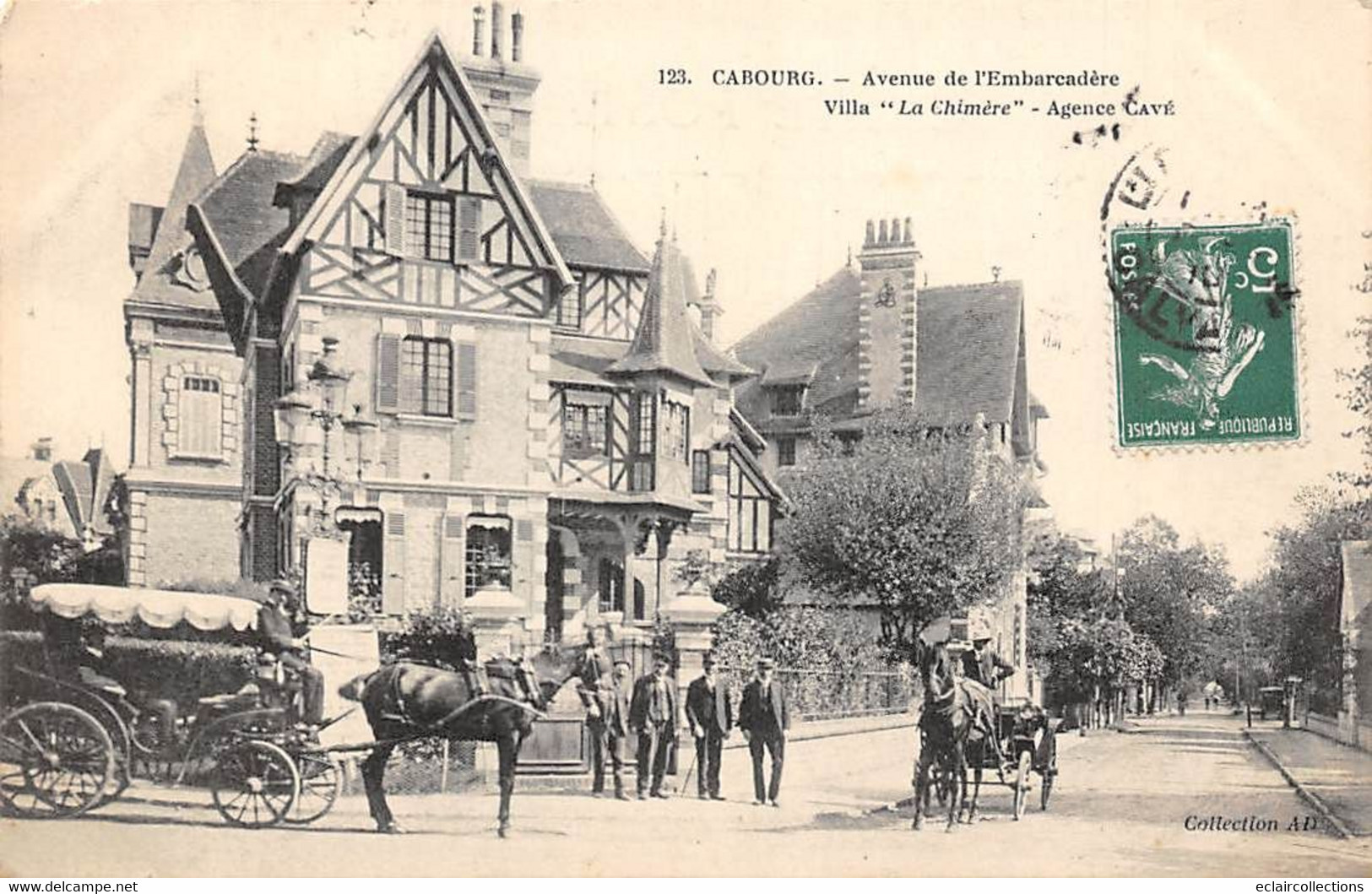 Cabourg         14     Avenue Du Débarcadère  Villa La Chimère   Agence Cavé          (voir Scan) - Cabourg