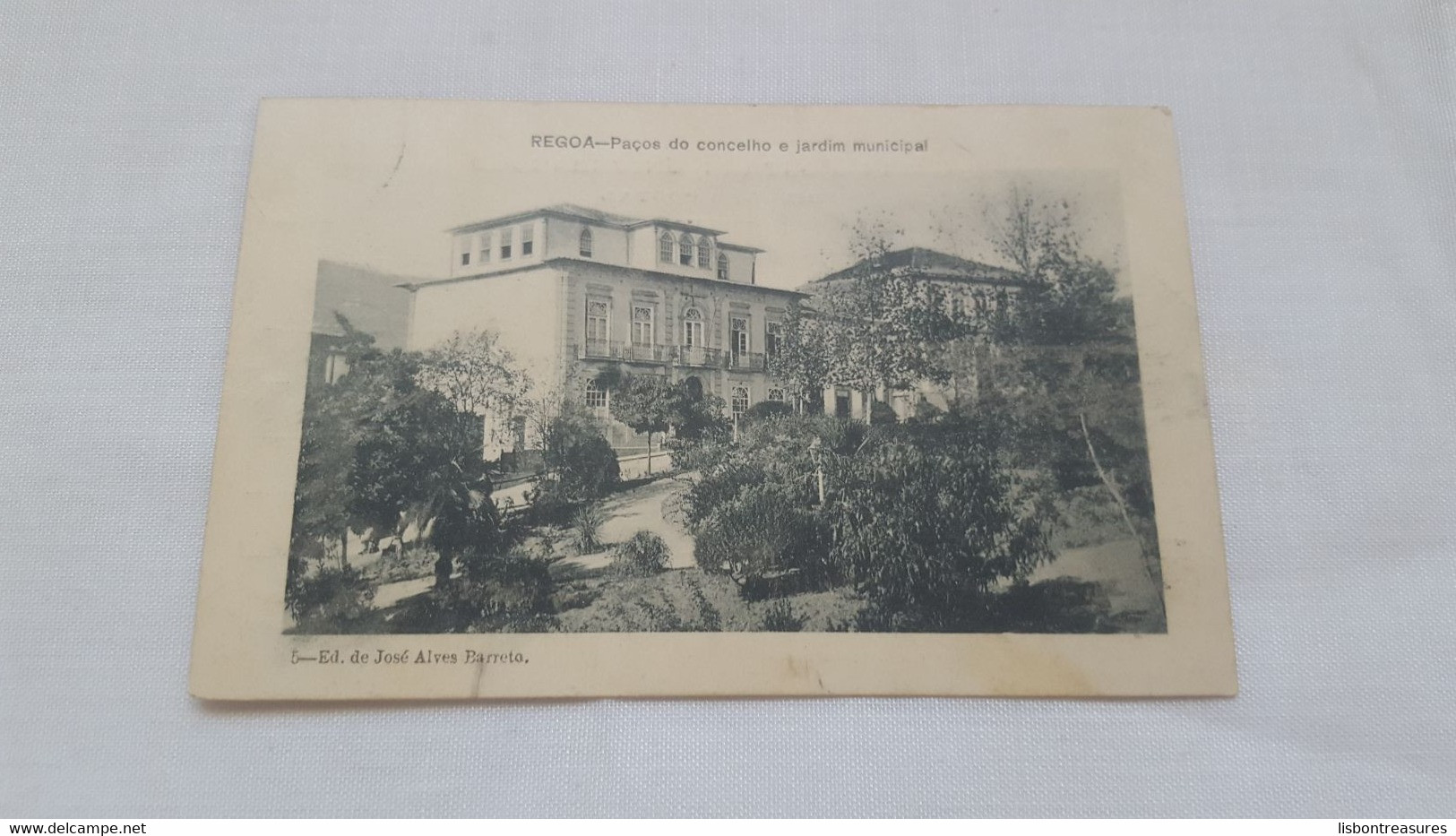 VERY RARE PORTUGAL CIRCULATED POSTCARD REGOA PARA PORTELLA DE FONTELLAS CANCEL 1905 R6/R10 OF RARE - Cartas & Documentos