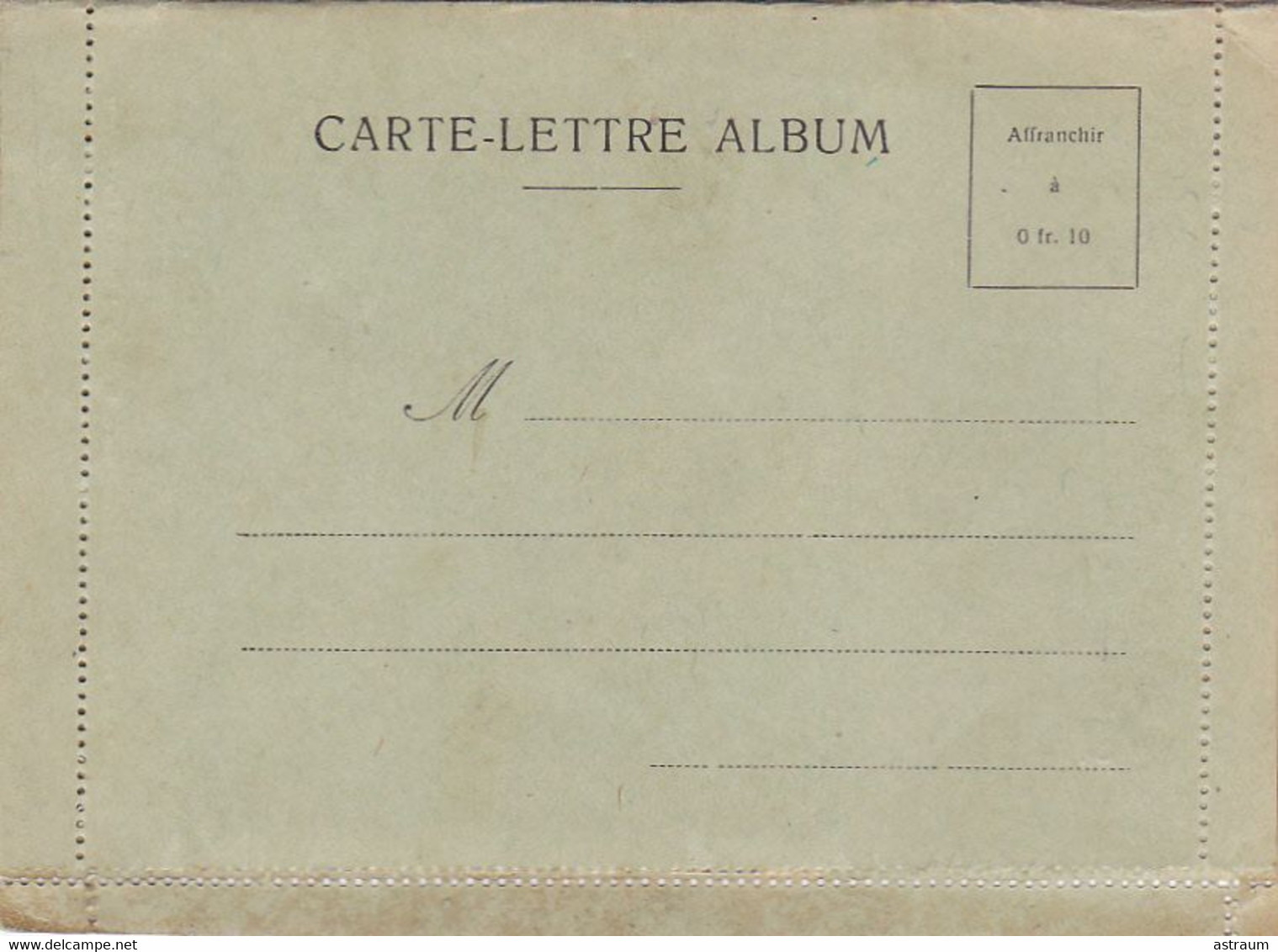 Cpa (album Carte Lettre)- 47- Tournon -tres Bel Etat - Tournon D'Agenais