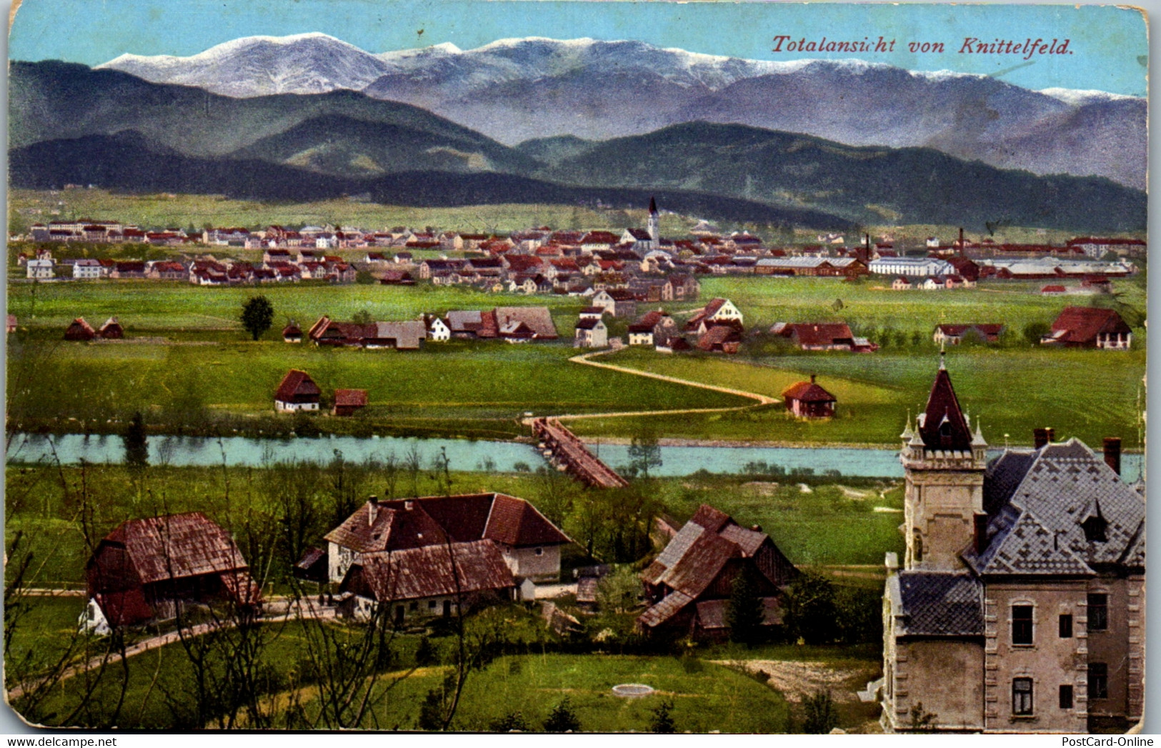 35684 - Steiermark - Knittelfeld , Totalansicht - Gelaufen 1912 - Knittelfeld