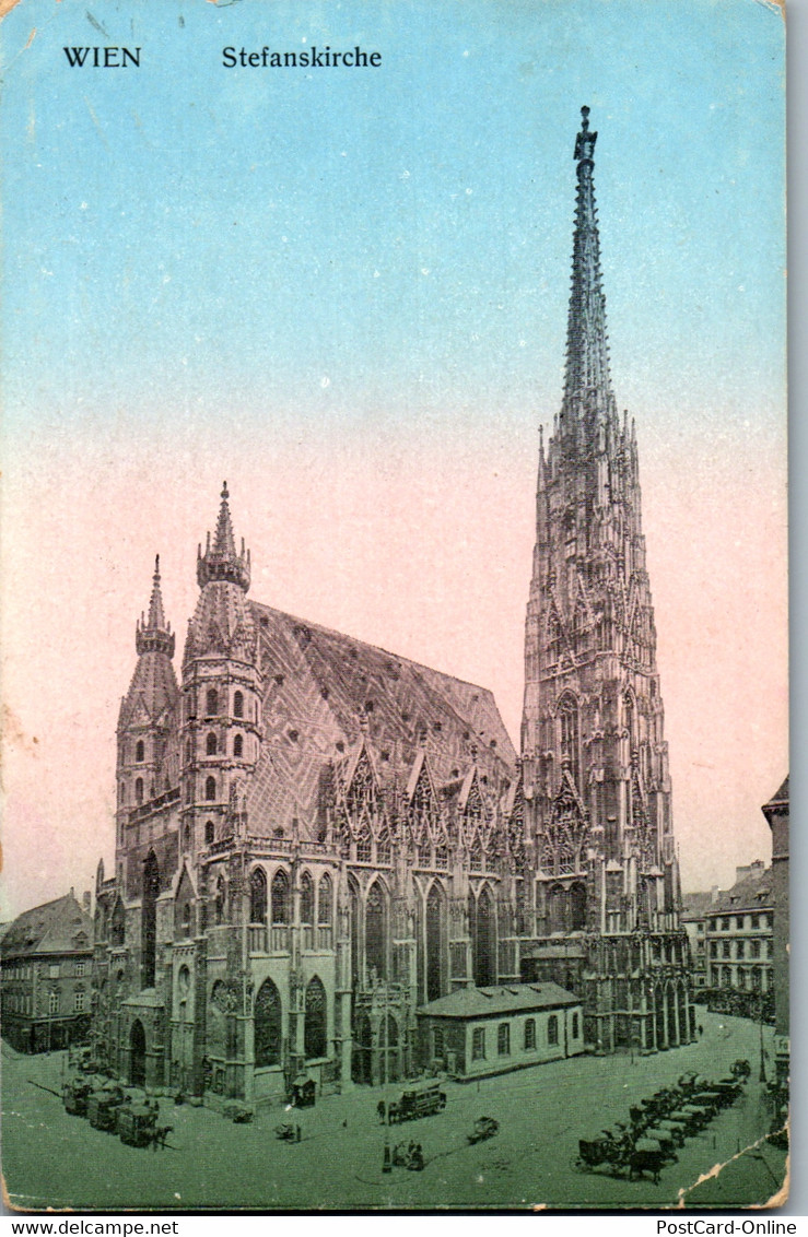 35820 - Wien - Stephanskirche - Gelaufen 1911 - Stephansplatz