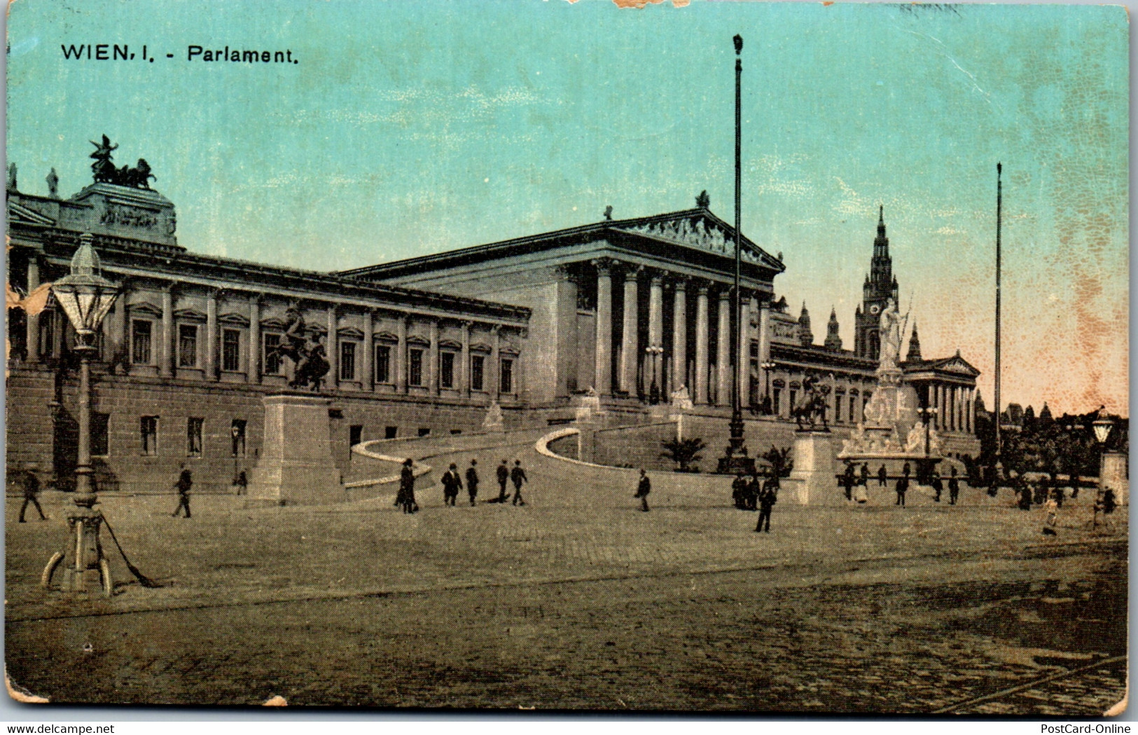 35842 - Wien - Wien I , Parlament - Gelaufen 1912 - Ringstrasse