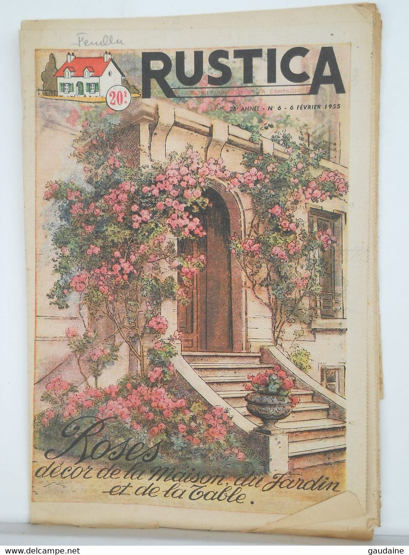 RUSTICA - JARDINAGE CHASSE PECHE BASSE-COUR ELEVAGE - N°6 De 1955 - LES ROSES - Garden