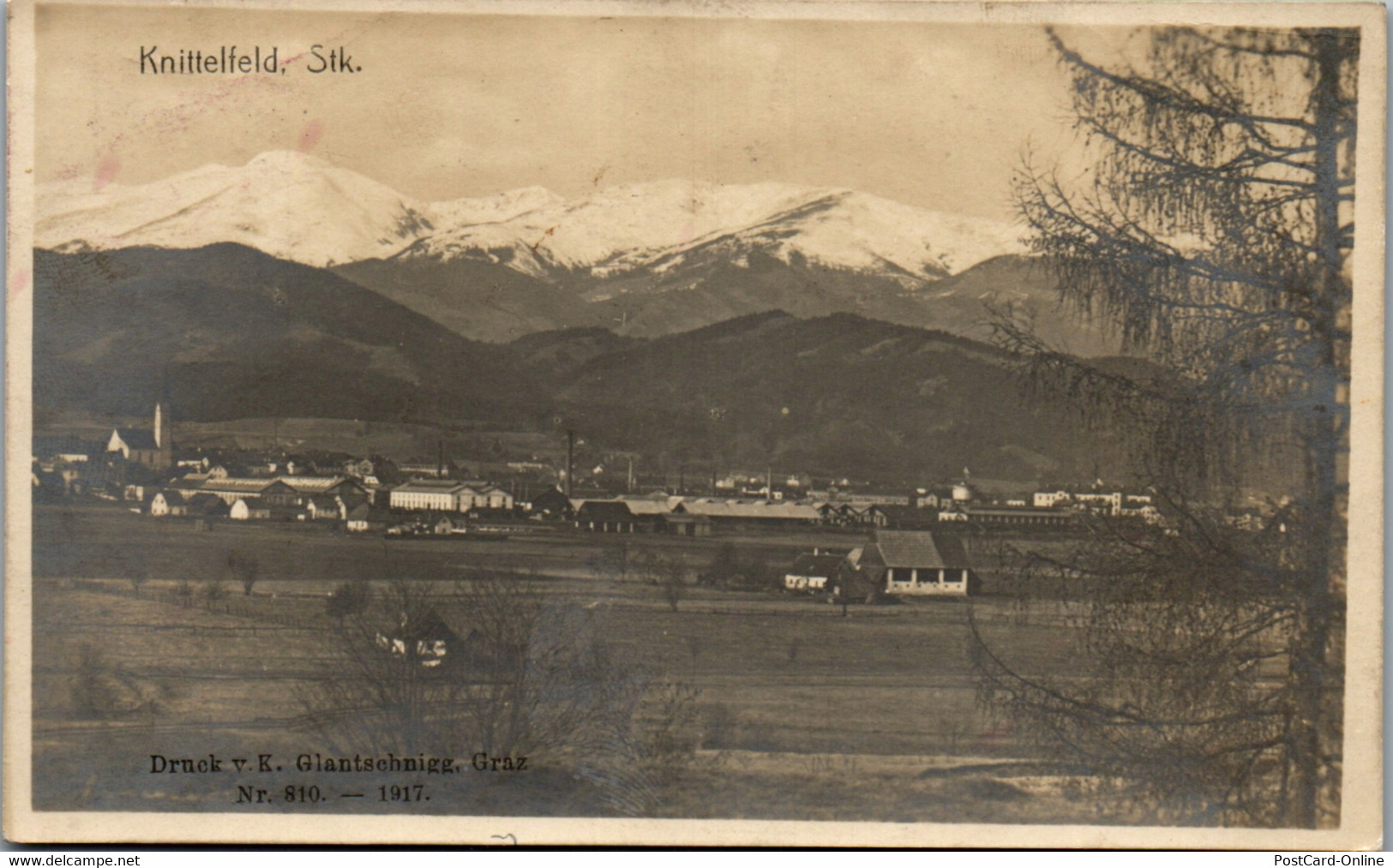 35886 - Steiermark - Knittelfeld , Totalansicht - Gelaufen 1916 - Knittelfeld
