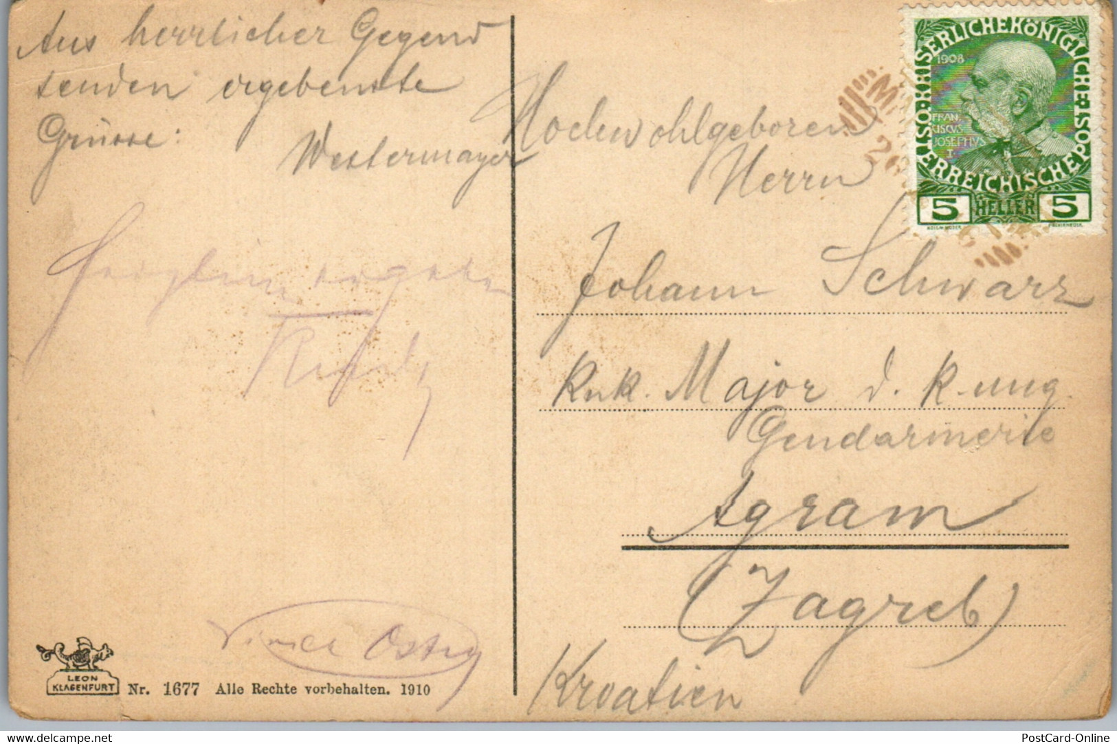 35999 - Kärnten - Maria Wörth Am Wörthersee , Wörther See - Gelaufen 1910 - Maria Wörth
