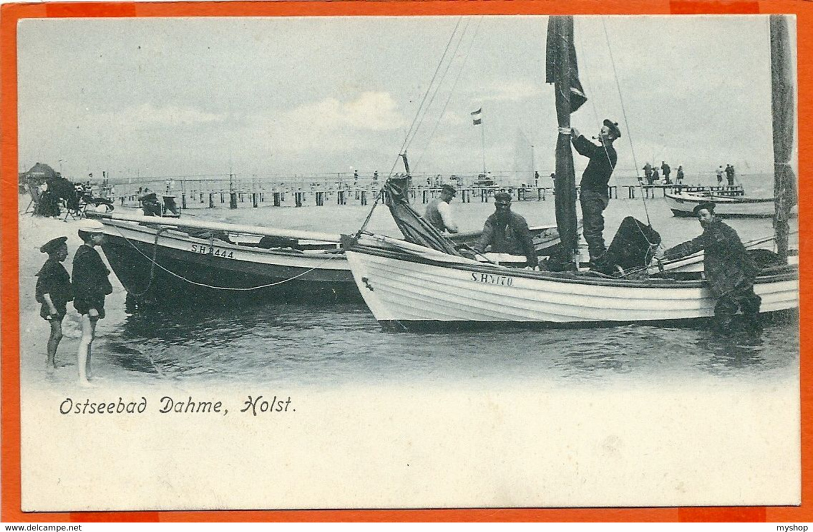 D019_OSTSEEBAD DAHME, HOLST * FELDPOST * SENT 1906 - Dahme