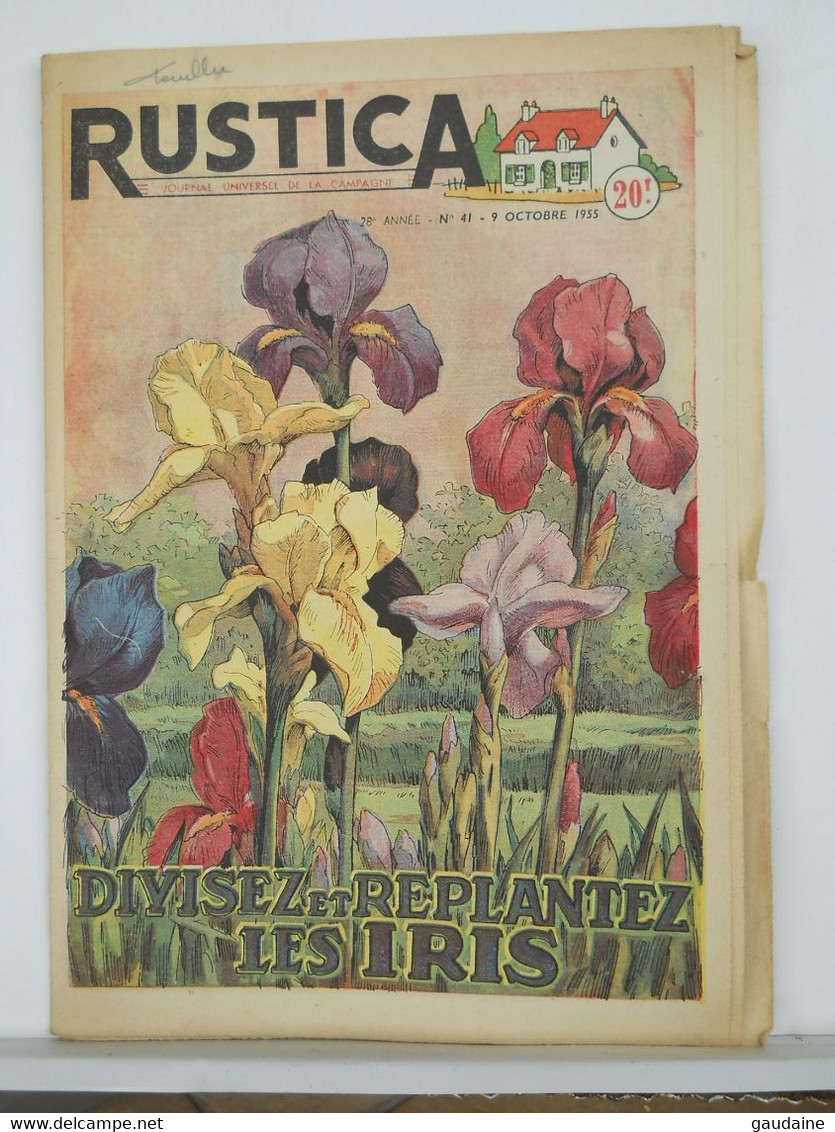 RUSTICA - JARDINAGE CHASSE PECHE BASSE-COUR ELEVAGE - N°41 De 1955 - IRIS - Garden