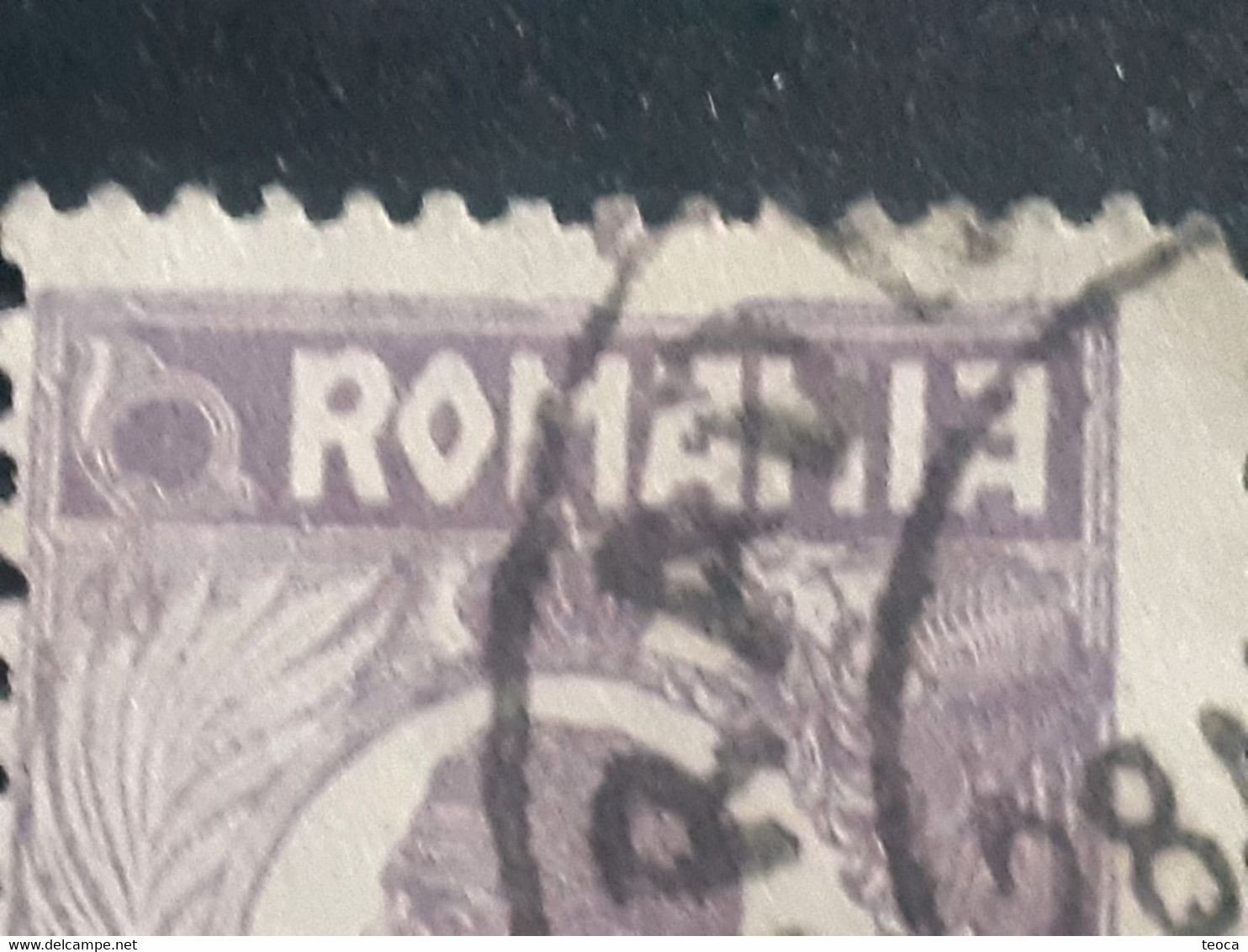 Errors Romania 1922 Ferdinand 1leu Printed With Frame Broken Up - Abarten Und Kuriositäten