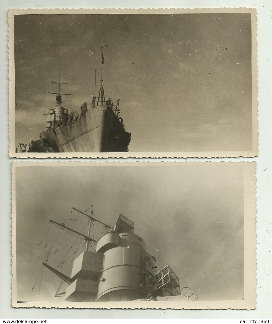 NAVI, DUE CARTOLINE FOTOGRAFICHE   - NV FP - Warships