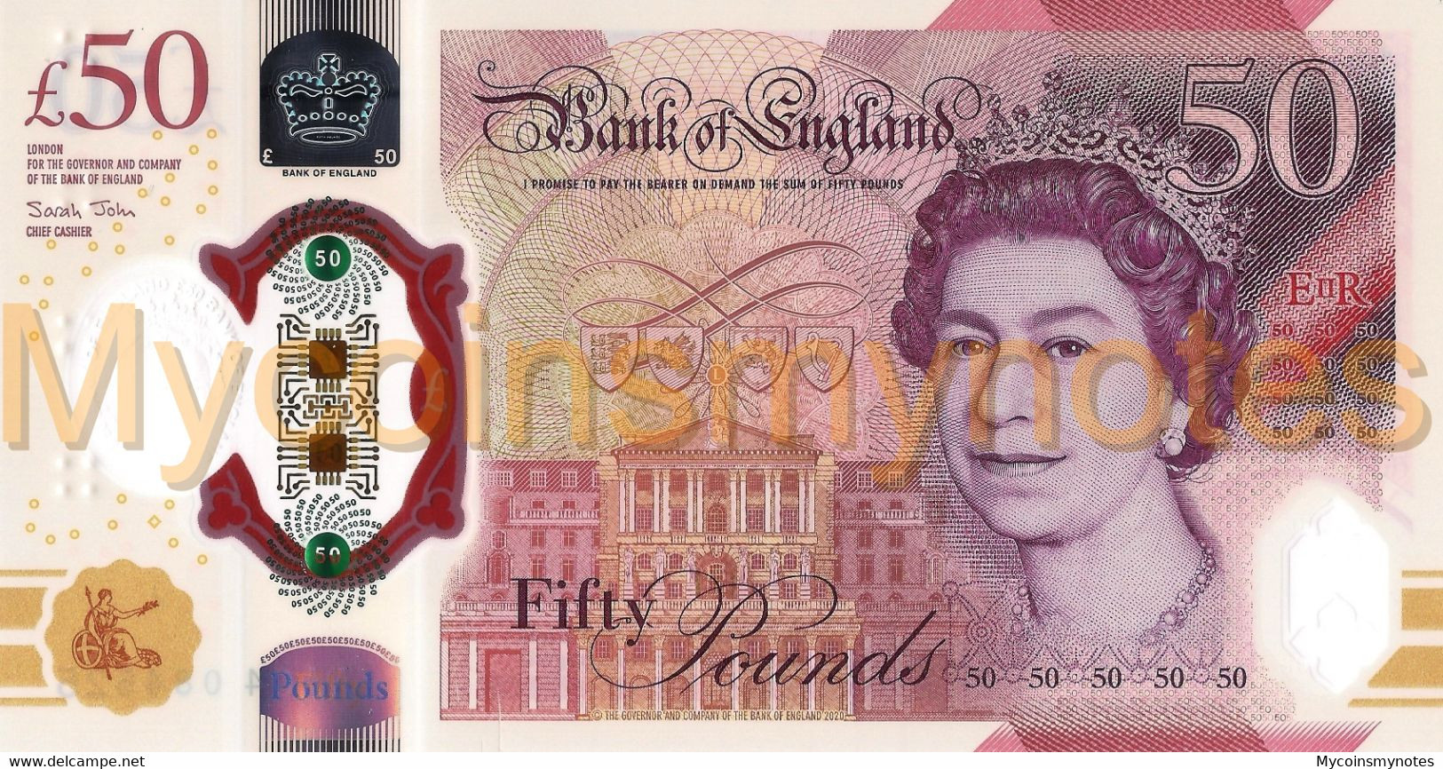 ENGLAND, 50£, 2021, P New, POLYMER, Alan Turing, UNC - 50 Pounds