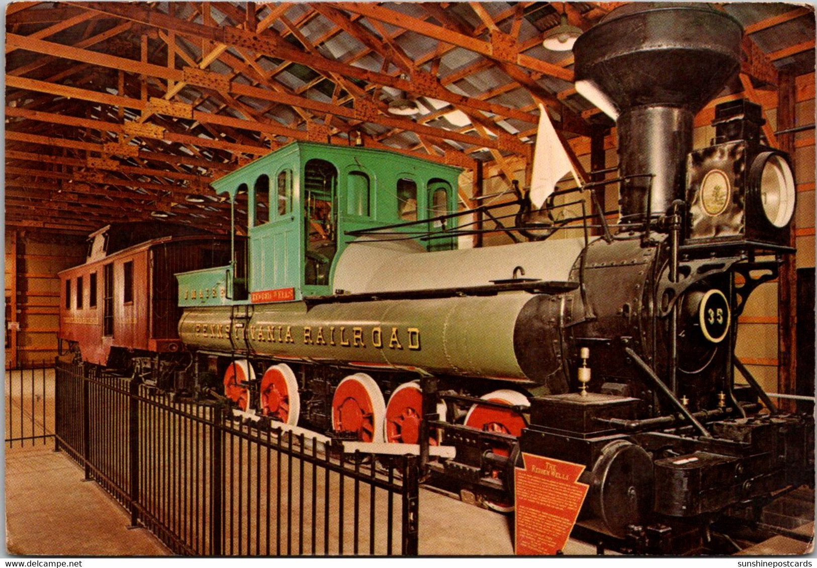 Indiana Indianapolis Children';s Museum Of Indianapolis Reuben Wells Wood Burnng Steam Locomotive - Indianapolis