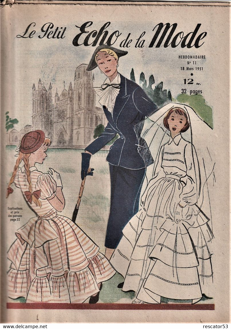 Les Petits Echo De La Mode N°11 18 Mars 1951 - Mode