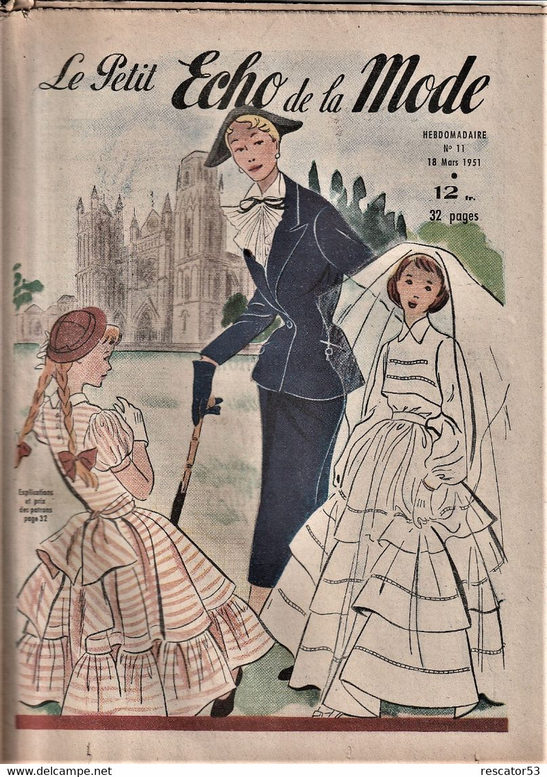 Les Petits Echo De La Mode N°11 18 Mars 1951 - Fashion