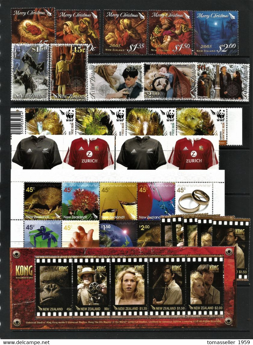 New  Zealand-2005 Year Set. 21 Issues.MNH - Volledig Jaar