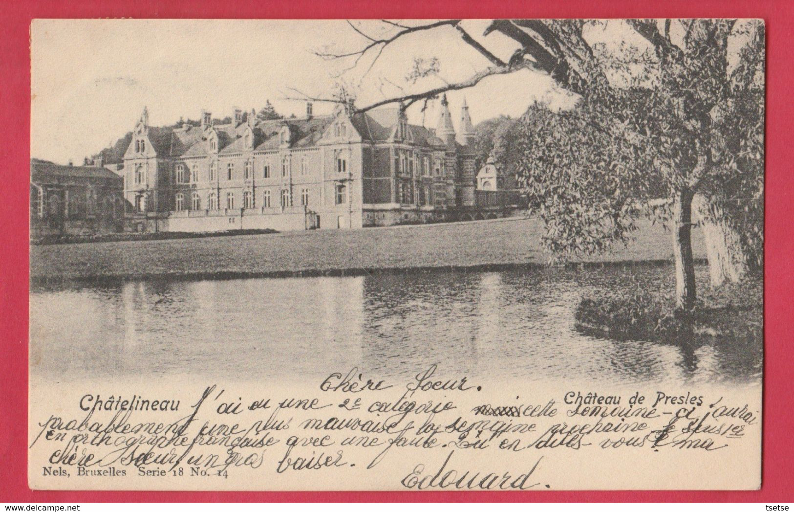 Presles - Le Château - Serie Nels - 1905 ( Voir Verso ) - Aiseau-Presles