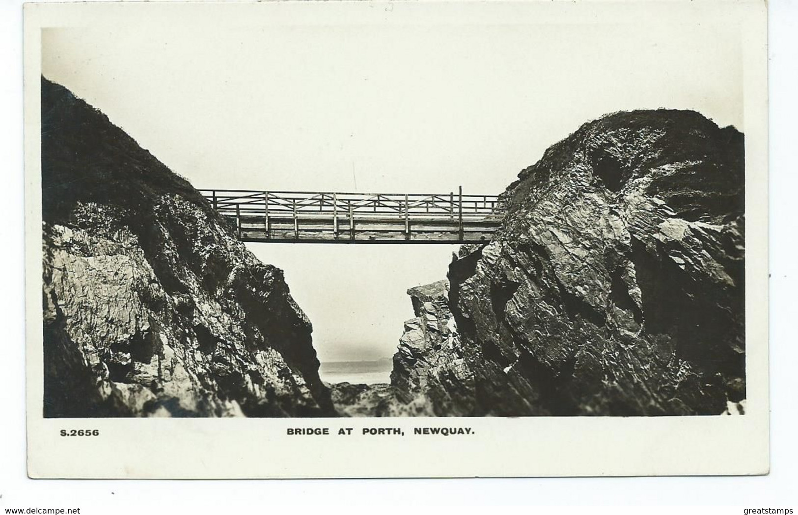 Cornwall Postcard Newquay The Bridge At Porth      Unused Rp Kingsway - Newquay