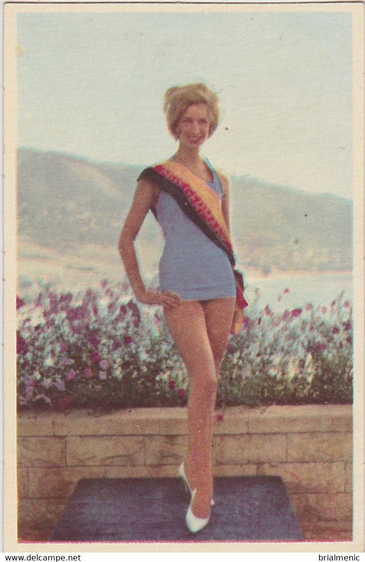 Election Miss Europe 1961  Miss Allemagne ( Image Cartonnée Format 9 X 6 ) - Pin-Ups