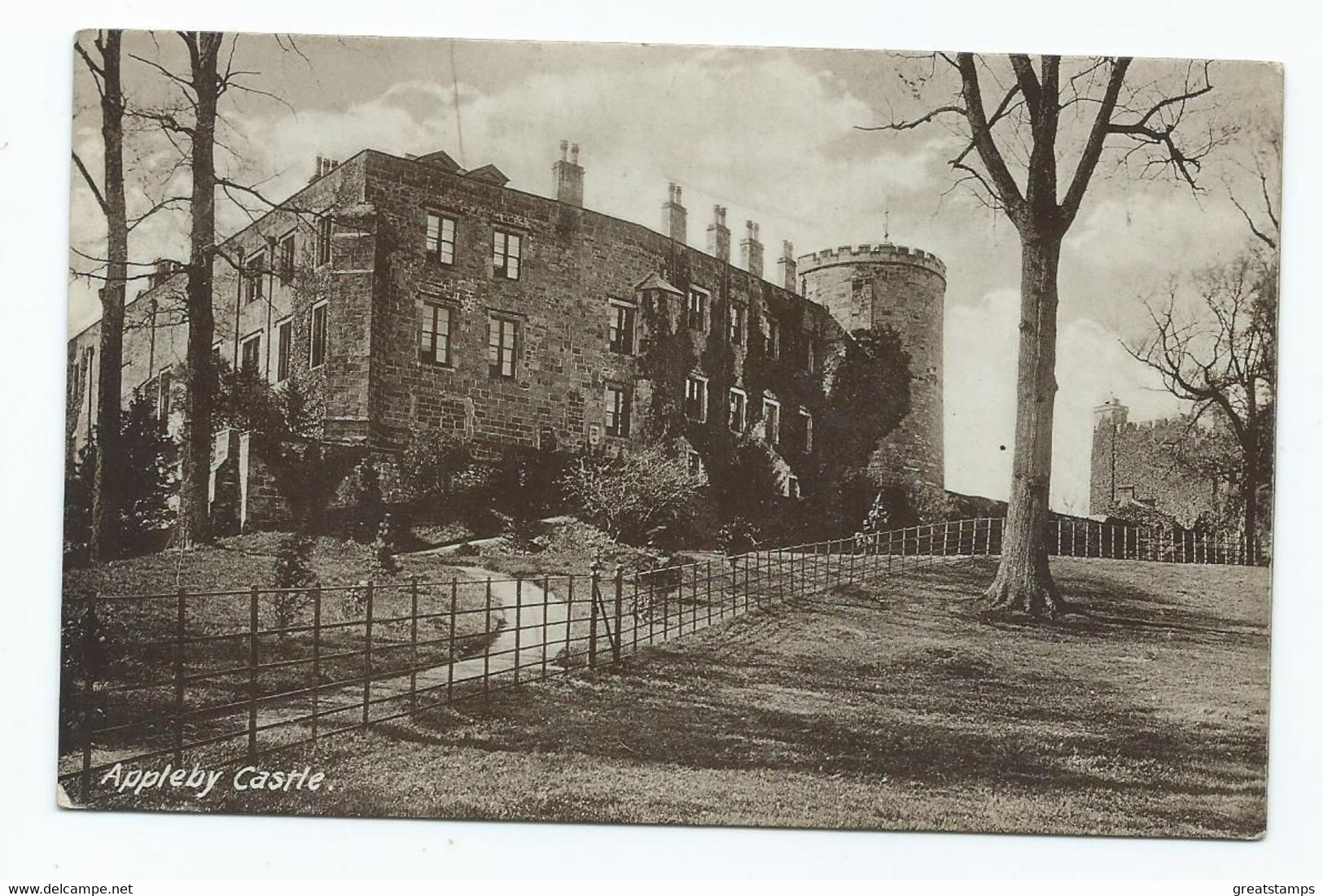 Postcard Cumbria Westmorland .appleby Castle Rp Unique Series - Appleby-in-Westmorland