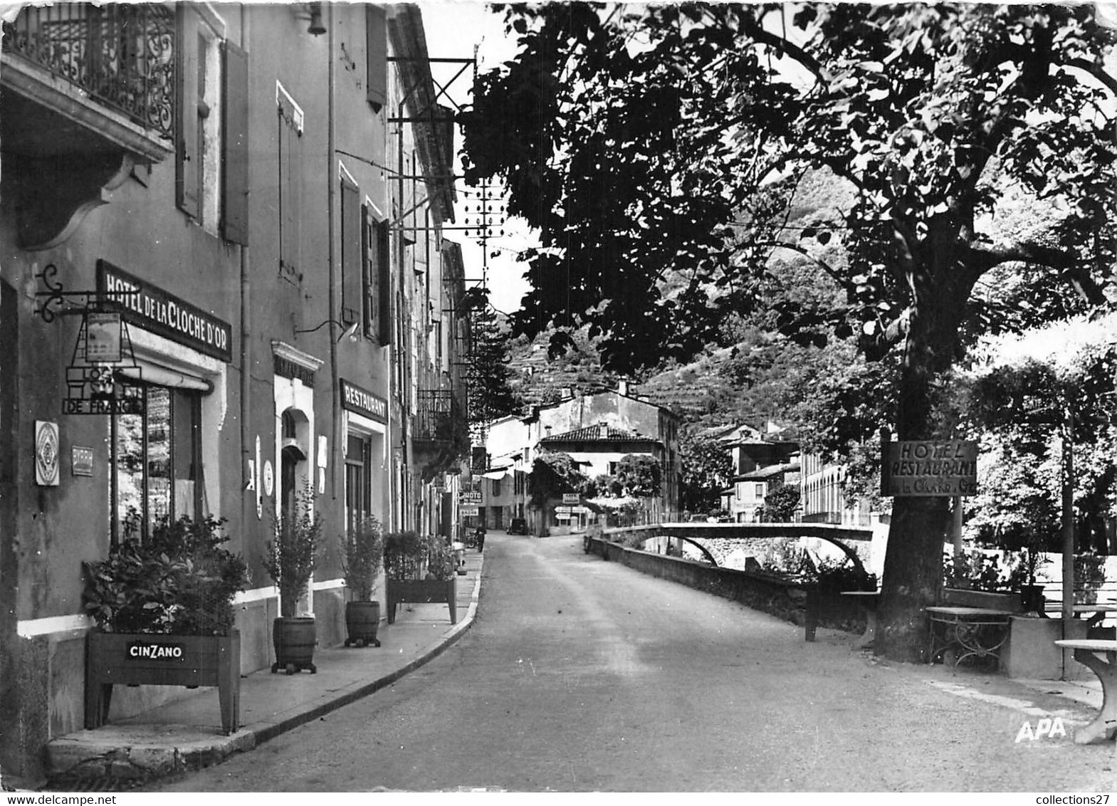 30-VALLERAUGUE- MONT-AIGOUAL- LE QUAI ET L'HÔTEL DE LA CLOCHE D'OR - Valleraugue