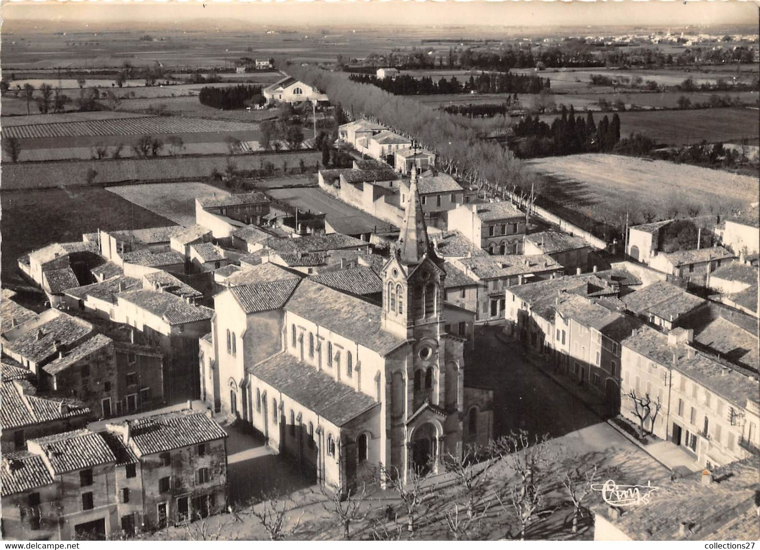 30-MANDUEL-VUE AERIENNE SUR L'EGLISE - Other & Unclassified