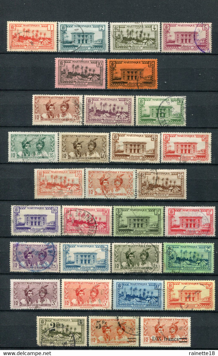Martinique          133/154  Oblitérés Sauf 49B + 221-223/224 - Used Stamps