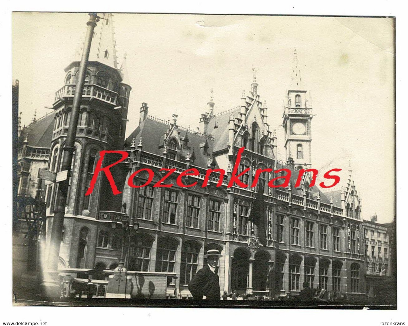 Unieke Oude Foto Old Photo Ancienne (+/-1910) Gent Oud Postgebouw - Gent