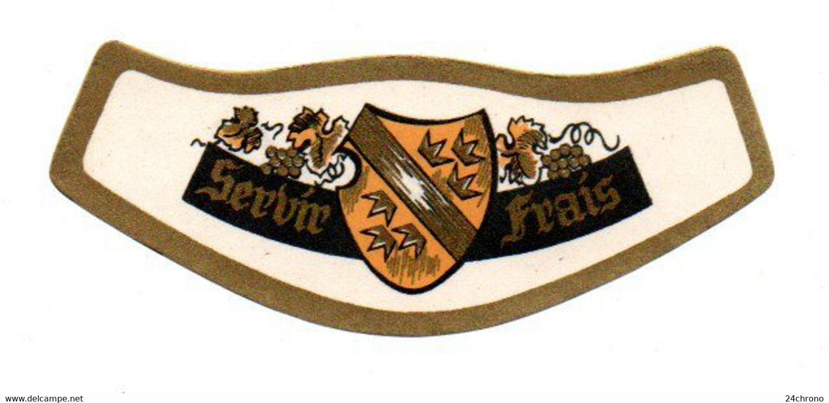 Etiquette De Vin Avec Collerette: Alsace, Riesling, Arthur Ehrhart & Fils, Viticulteur à Wettolsheim (22-603) - Riesling