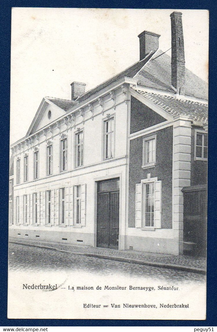 Nederbrakel ( Brakel). La Maison Du Sénateur Monsieur Bernaeyge. 1905 - Brakel