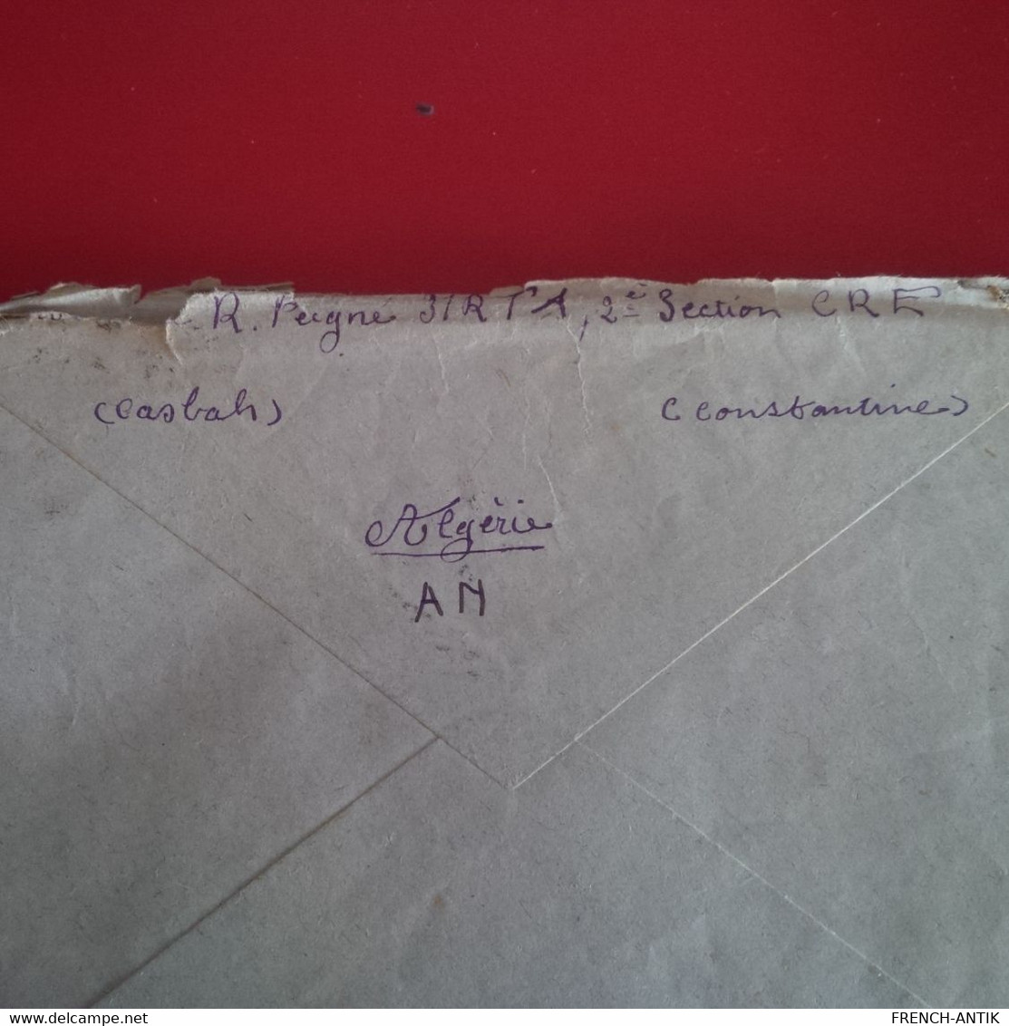 LETTRE AVEC COURRIER CONSTANTINE POUR ST MESME PAR DOURDAN 1940 CORRESPONDANCE MILITAIRE CACHET ZOUAVE - Covers & Documents