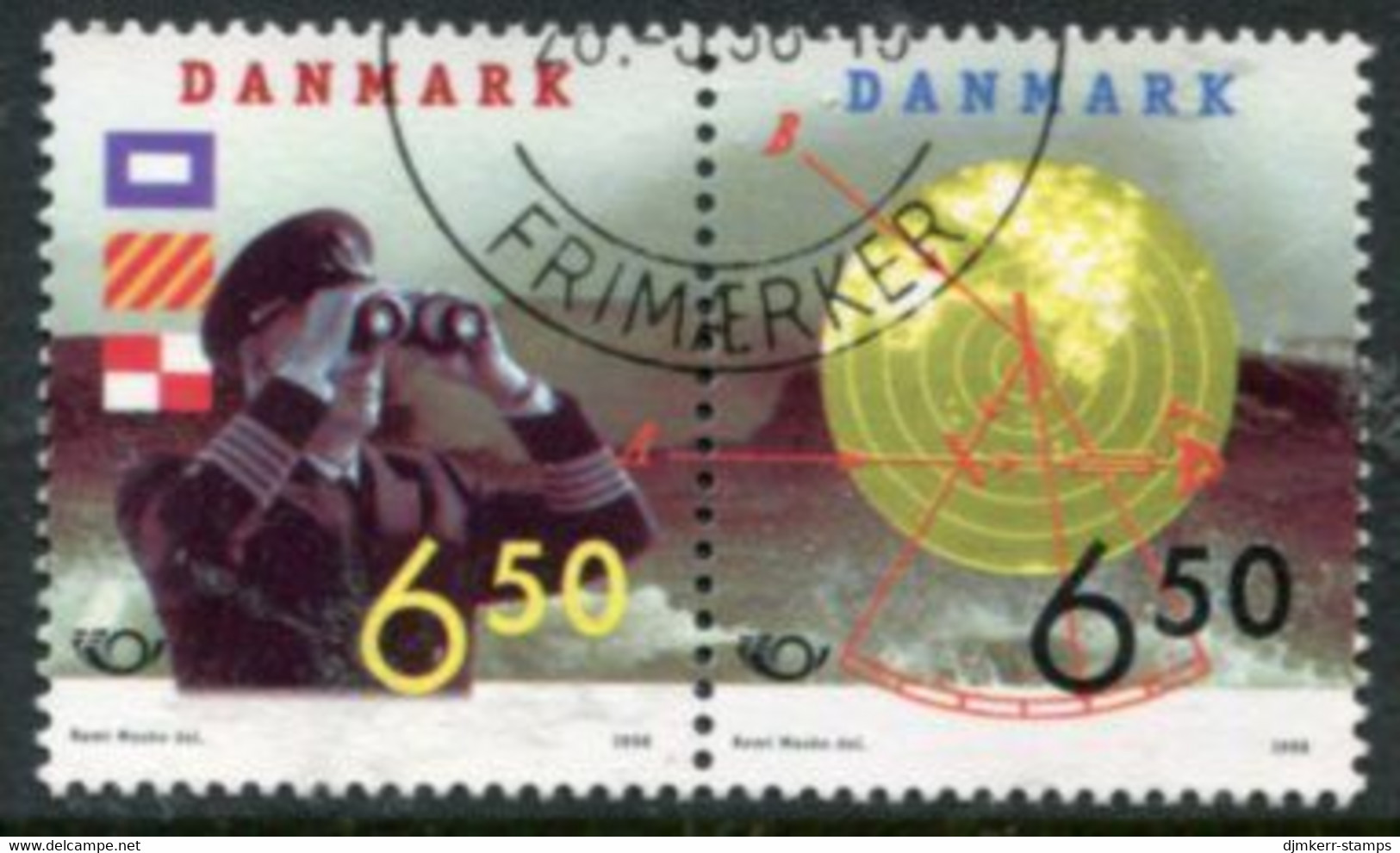 DENMARK 1998 Nordic Countries: Sea Travel. Used  Michel 1186-87 - Gebraucht