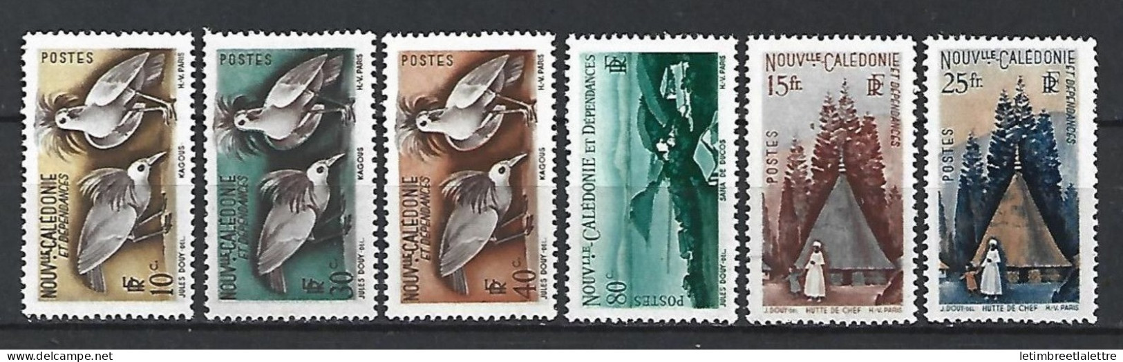 Nouvelles Calédonie - YT N° 259 à 264 ** - Neuf Sans Charnière - 1948 - Neufs
