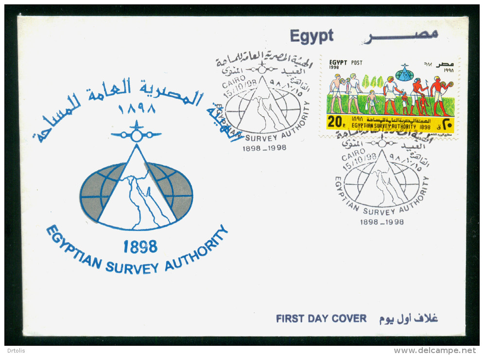 EGYPT / 1998 / EGYPTIAN SURVEY AUTHORITY / PHARAONIC SURVEY / FDC - Brieven En Documenten