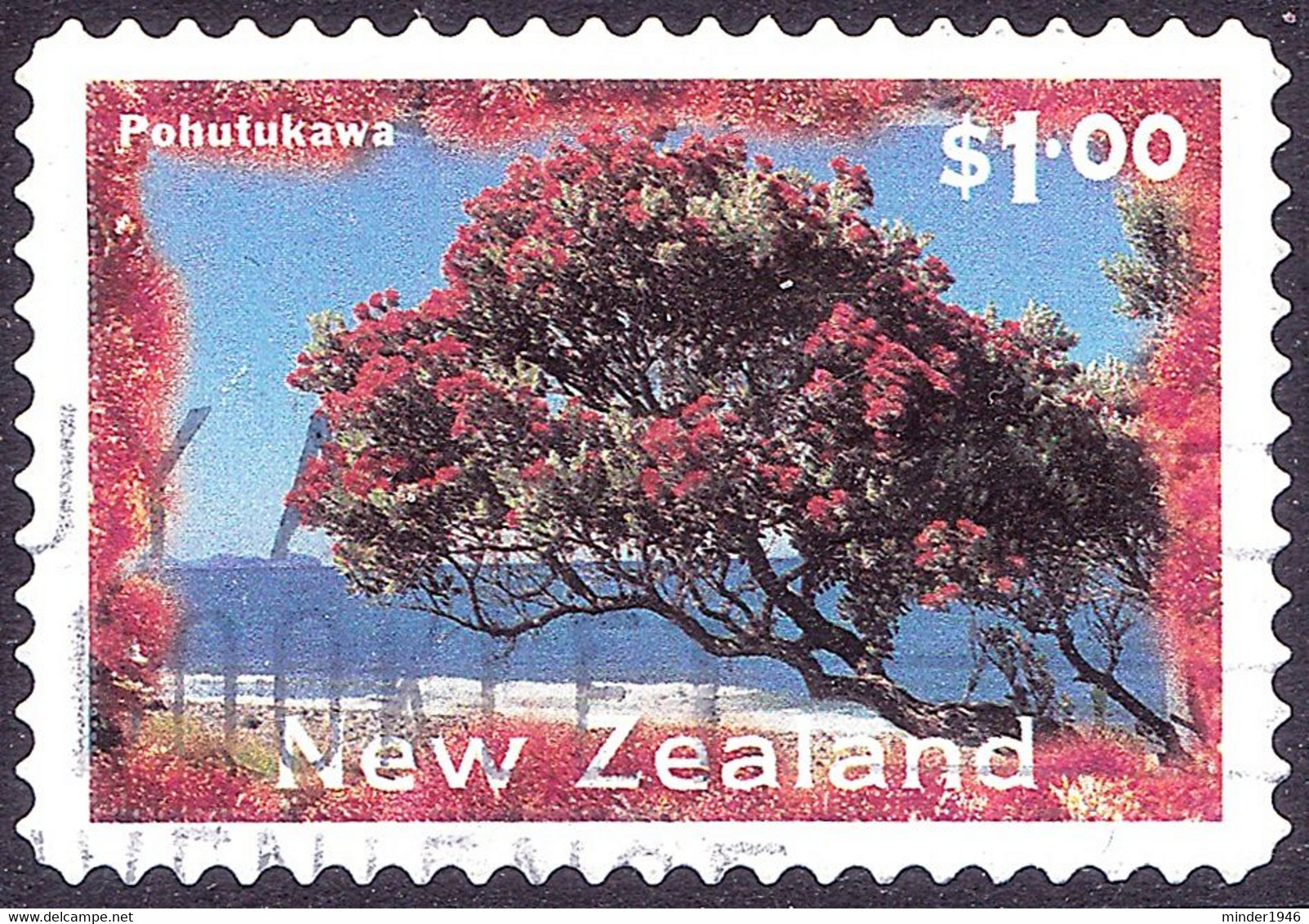 NEW ZEALAND 1996 QEII $1.00 New Zealand Scenery - Pohutukawa Tree SG1991 Used - Gebruikt