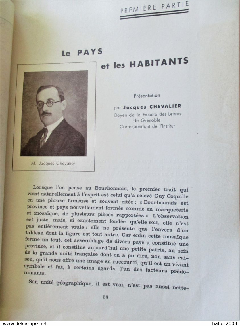 BOURBONNAIS 39 - Synthèse Des Activités Et Des Aspects Du Département De LAllier En 1939 - Voir Les 10 Scans. - Bourbonnais