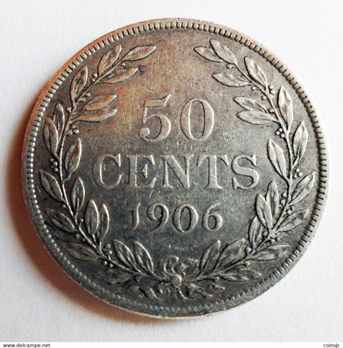 LIBERIA  - 50 CENTS - 1906 - Mintage: 24.000 - Liberia