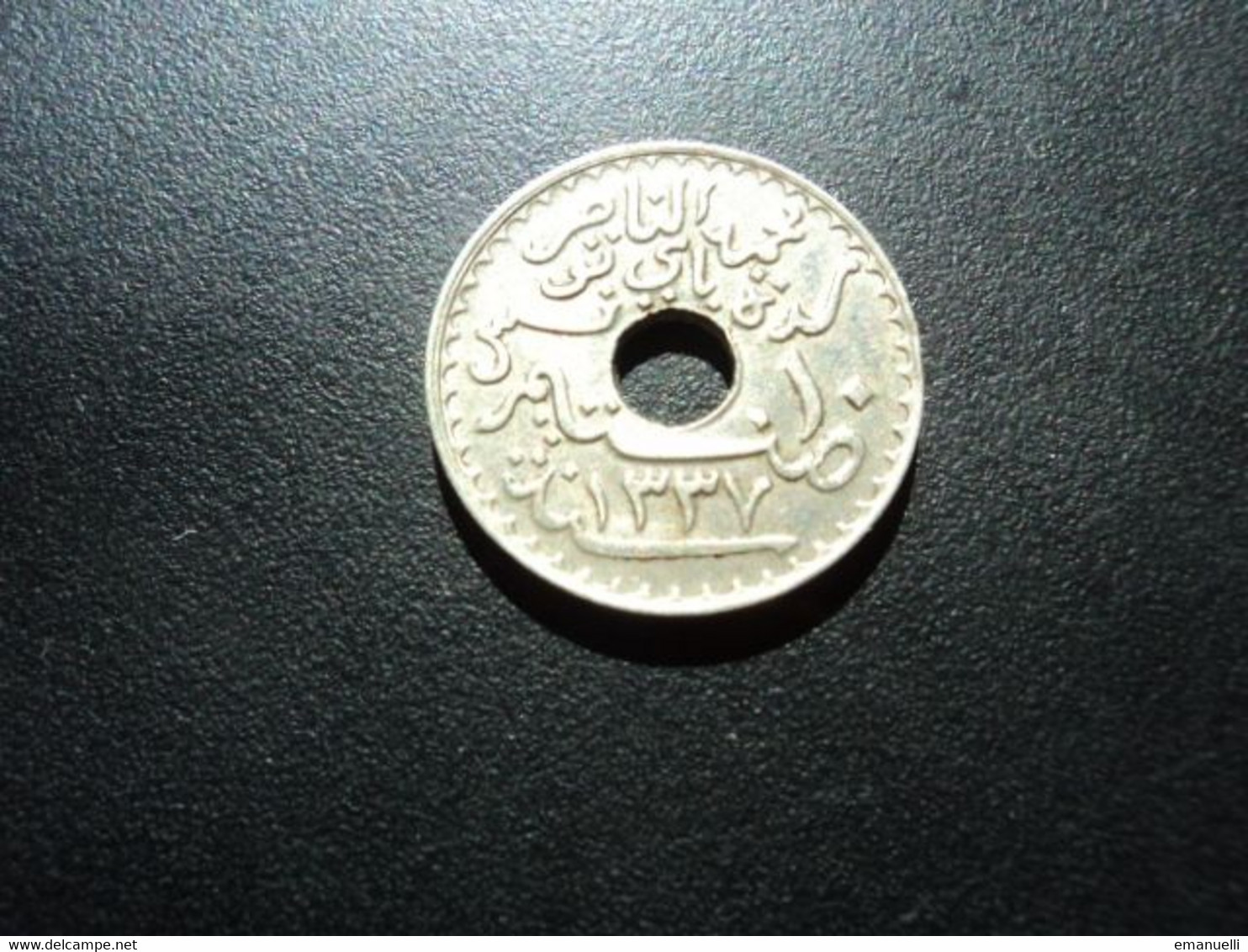 TUNISIE : 10 CENTIMES  1919 / 1337 *  G.109 / KM 242   TTB+ - Tunisie