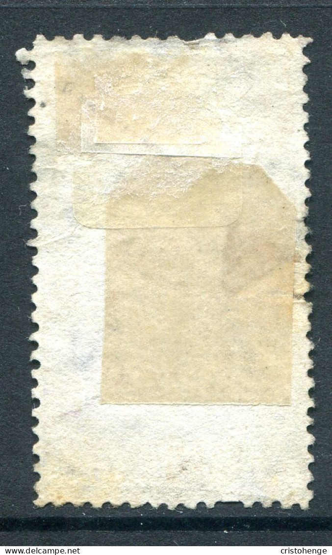 New Zealand 1882-1930 QV Longtype Fiscal Revenue - P.12½ - Wmk. 7mm - 4/- Brown-rose Postally Used (SG F37) Sealed Tear - Fiscali-postali