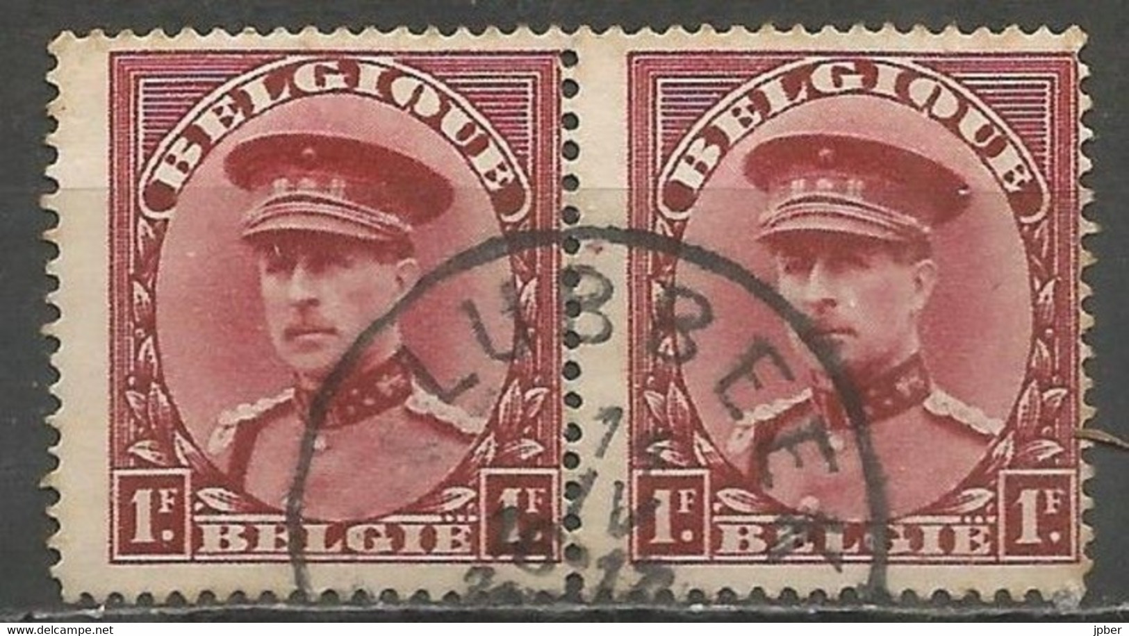 Belgique - Albert Ier Type Képi - N°317 Oblitération LUBBEEK - 1931-1934 Mütze (Képi)