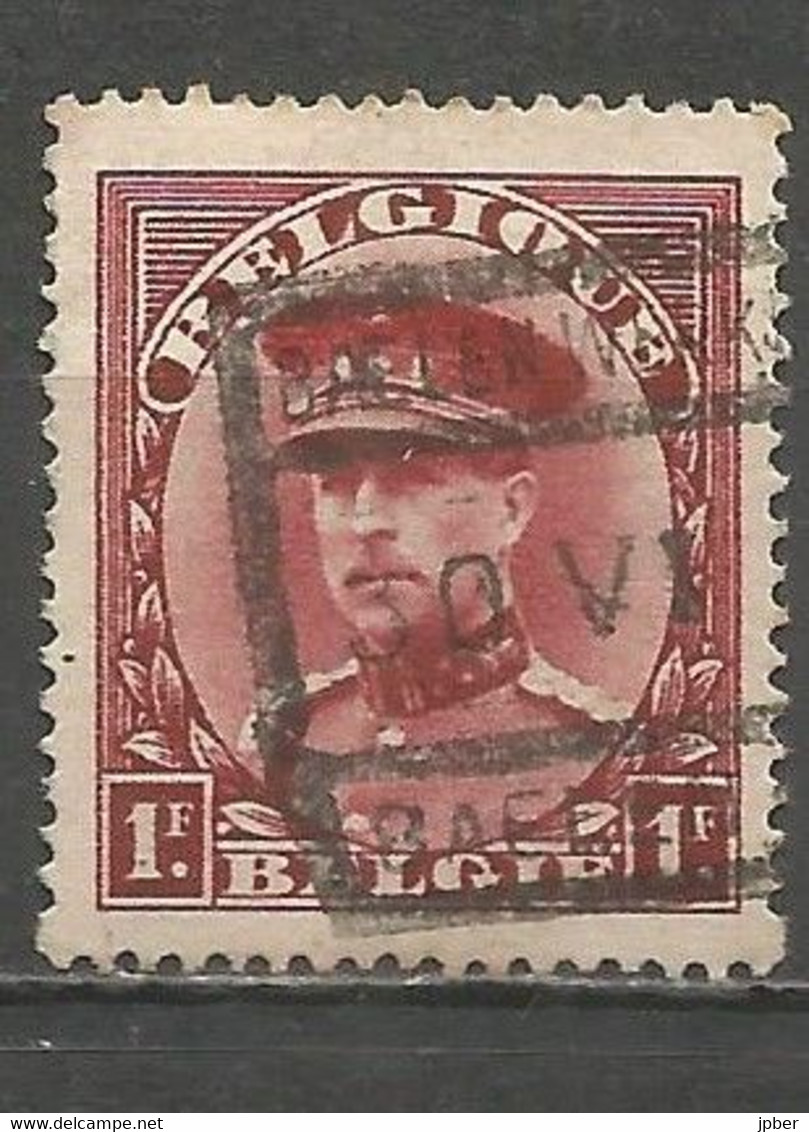 Belgique - Albert Ier Type Képi - N°317 Oblitération Chemin De Fer BAELEN - 1931-1934 Mütze (Képi)