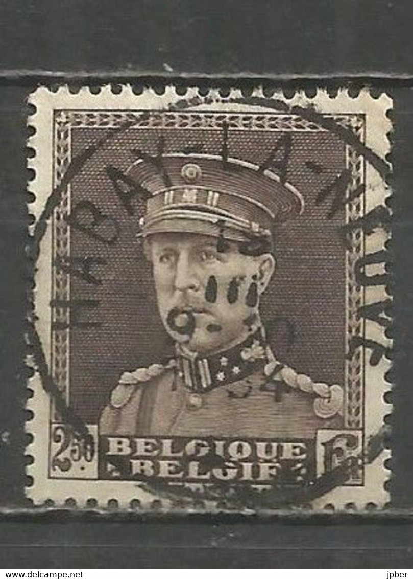 Belgique - Albert Ier Type Képi - N°322A Oblitération HABAY-LA-NEUVE - 1931-1934 Mütze (Képi)