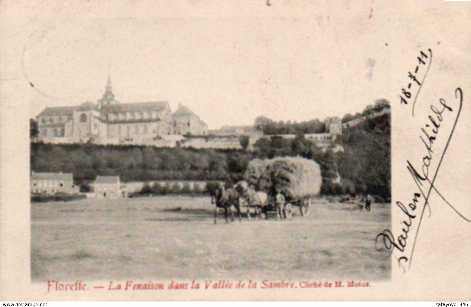 Floreffe  La Fenaisondans La Vallée De La Sambre Voyagé En 1911 - Floreffe