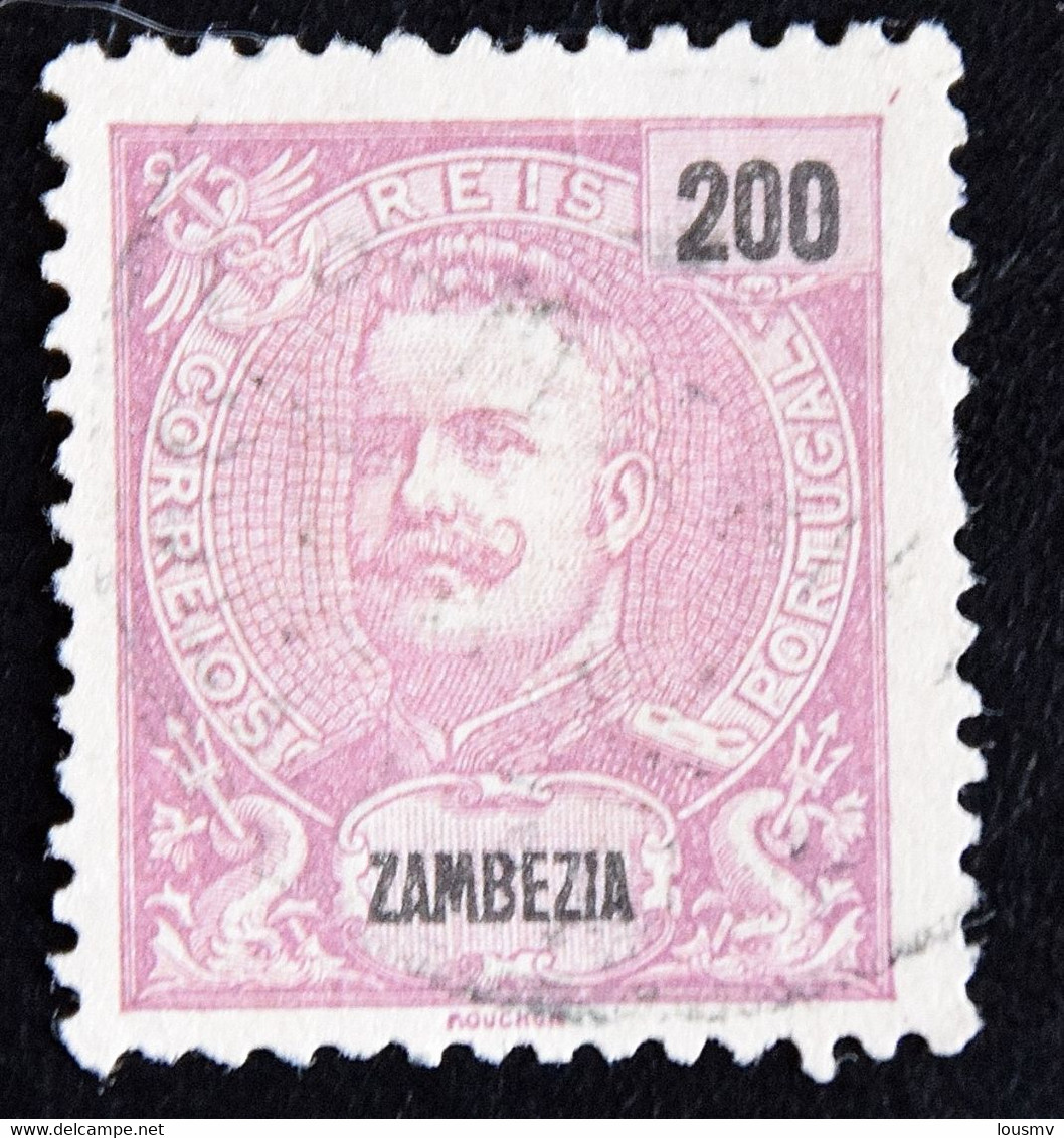Timbre Du Zambèze  Zambezia  - 200 Reis - Colonie Portugaise - Charnière Au Dos - Zambèze